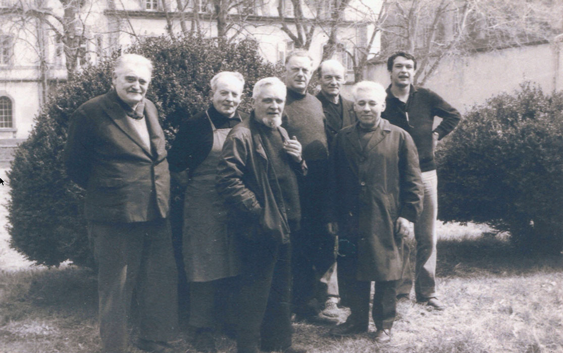photos des derniers moines spiritains du monastère de Cellule