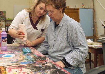 mise en place des différentes couleurs du tableau au FOI
