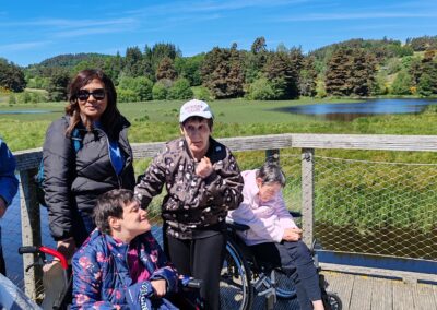sortie au bord d'un lac